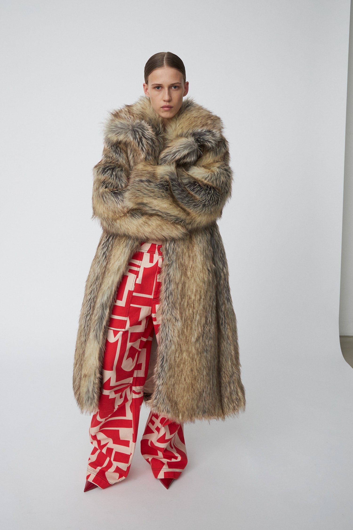 Faux fashion Fur Coat