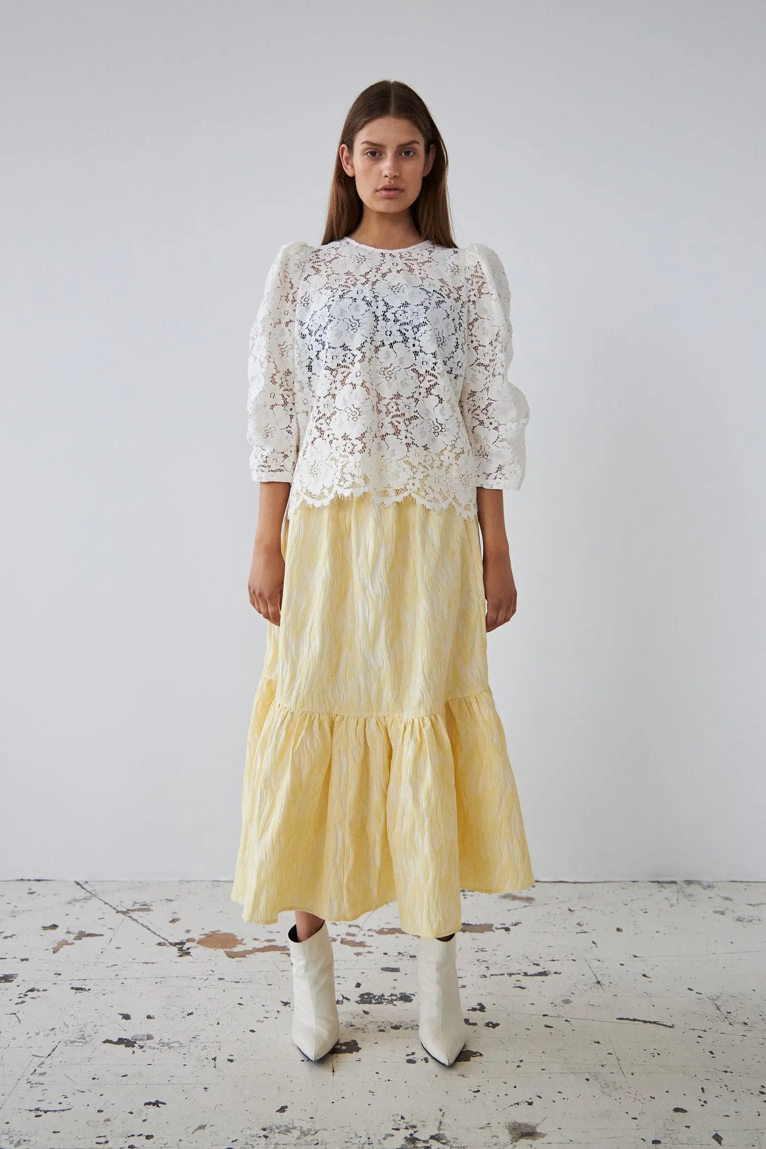 Stella Nova Lace blouse Blouse 019 Ecru
