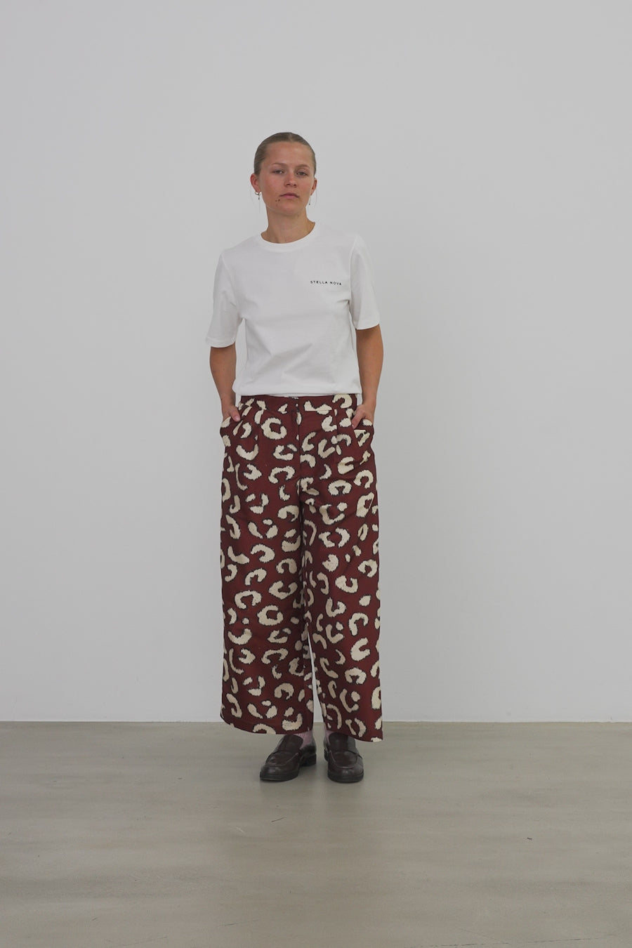 Stella Nova Cropped Low-Waist Pants Pants 081 Leopard