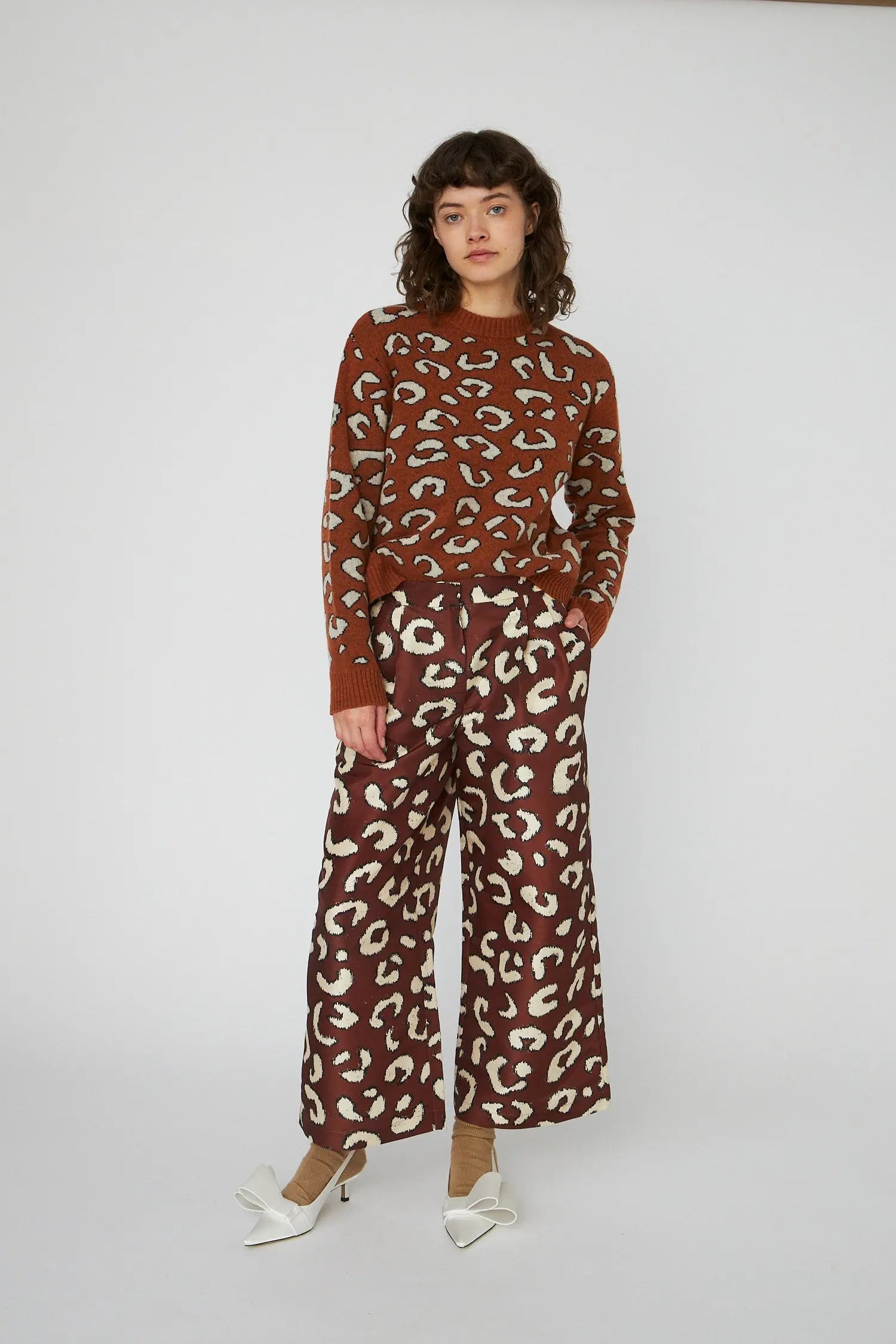 Stella Nova Animal Jacquard Sweater Sweater 473 Burned Orange