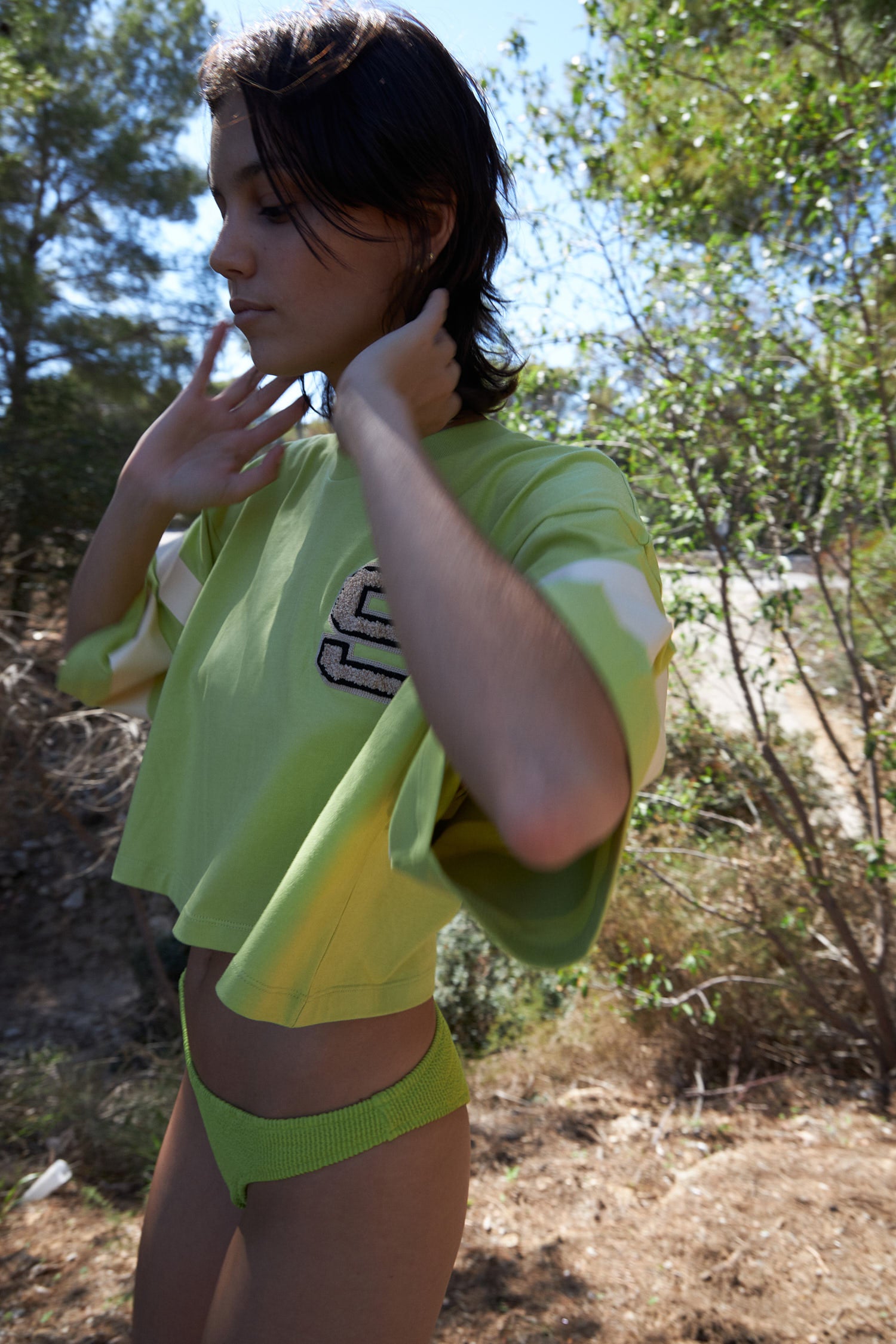 Stella Nova Boxy cropped T-shirt T-shirt 229 Summer Green