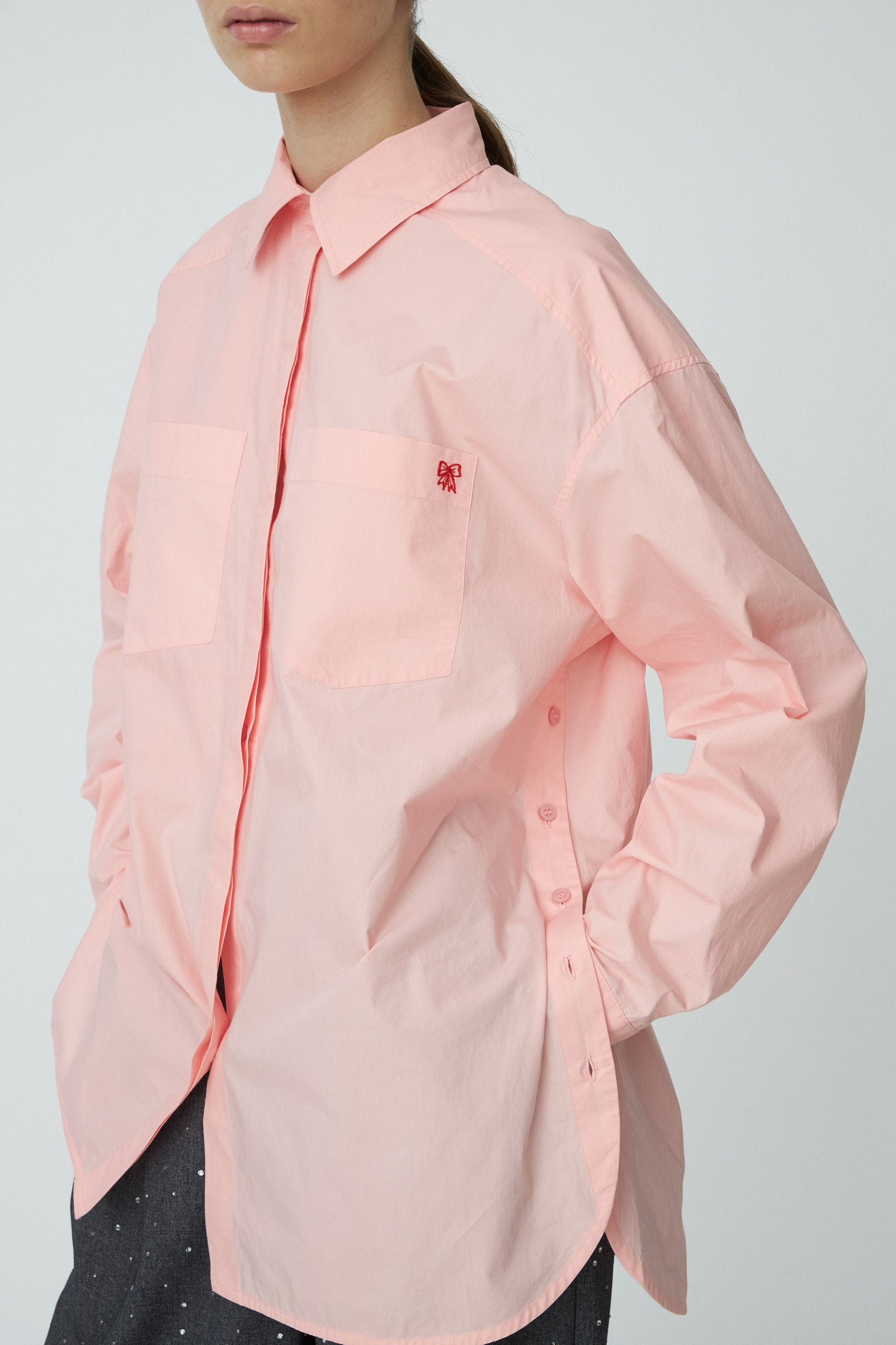 Stella Nova Cotton Poplin Shirt Shirt 648 Clear Pink