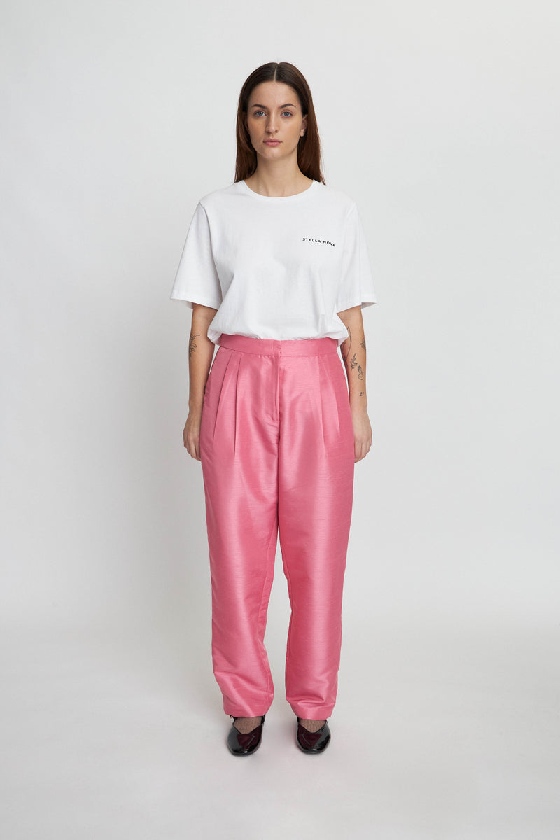 Stella Nova Crispy pleated pant Pants 465 Pink