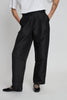 Crispy pleated pant - Black