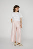Cropped Low-Waist Pants - Pale Pink