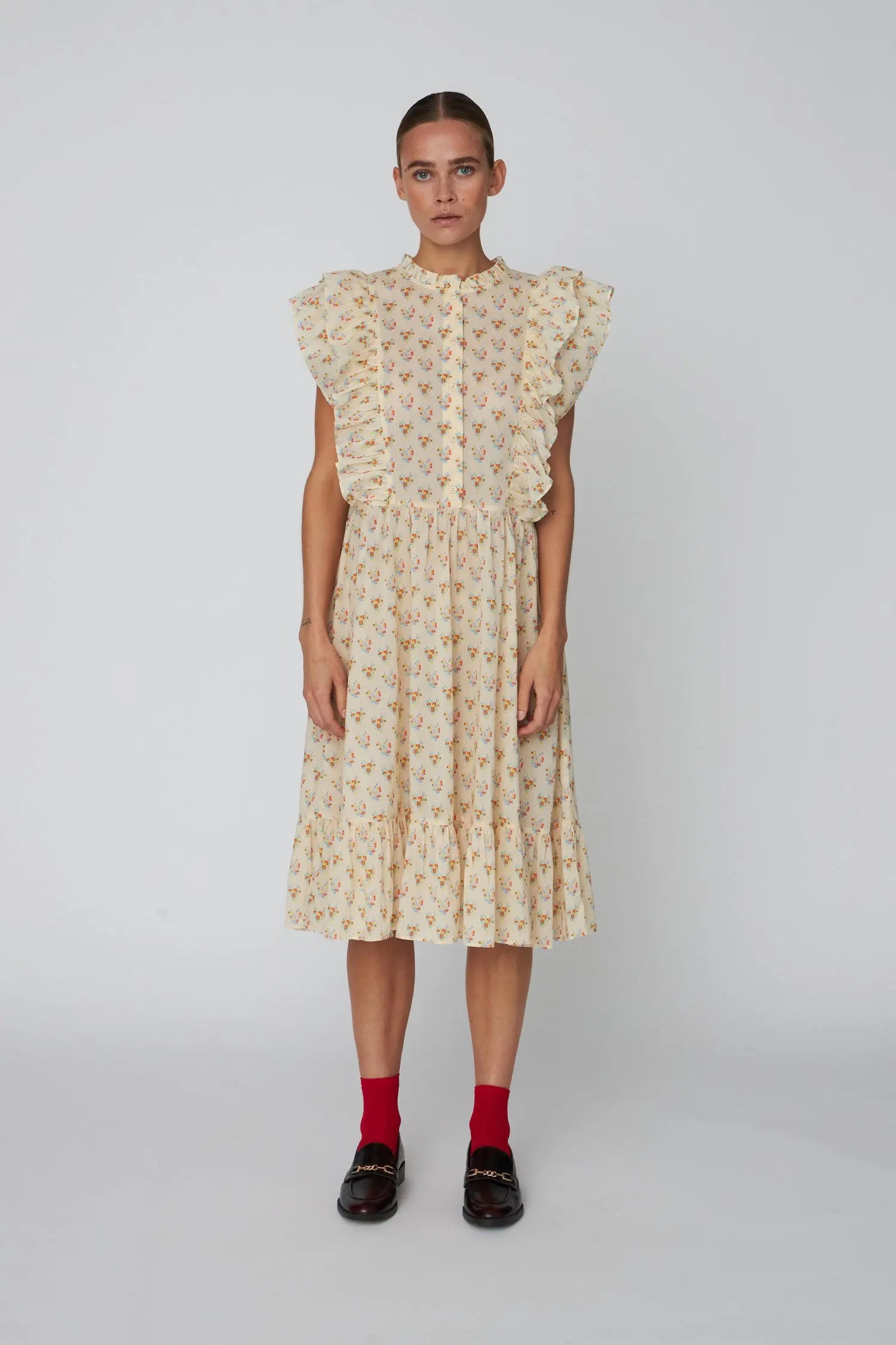Stella Nova Delicate Printed Cotton Dress Dress 371 Hearts