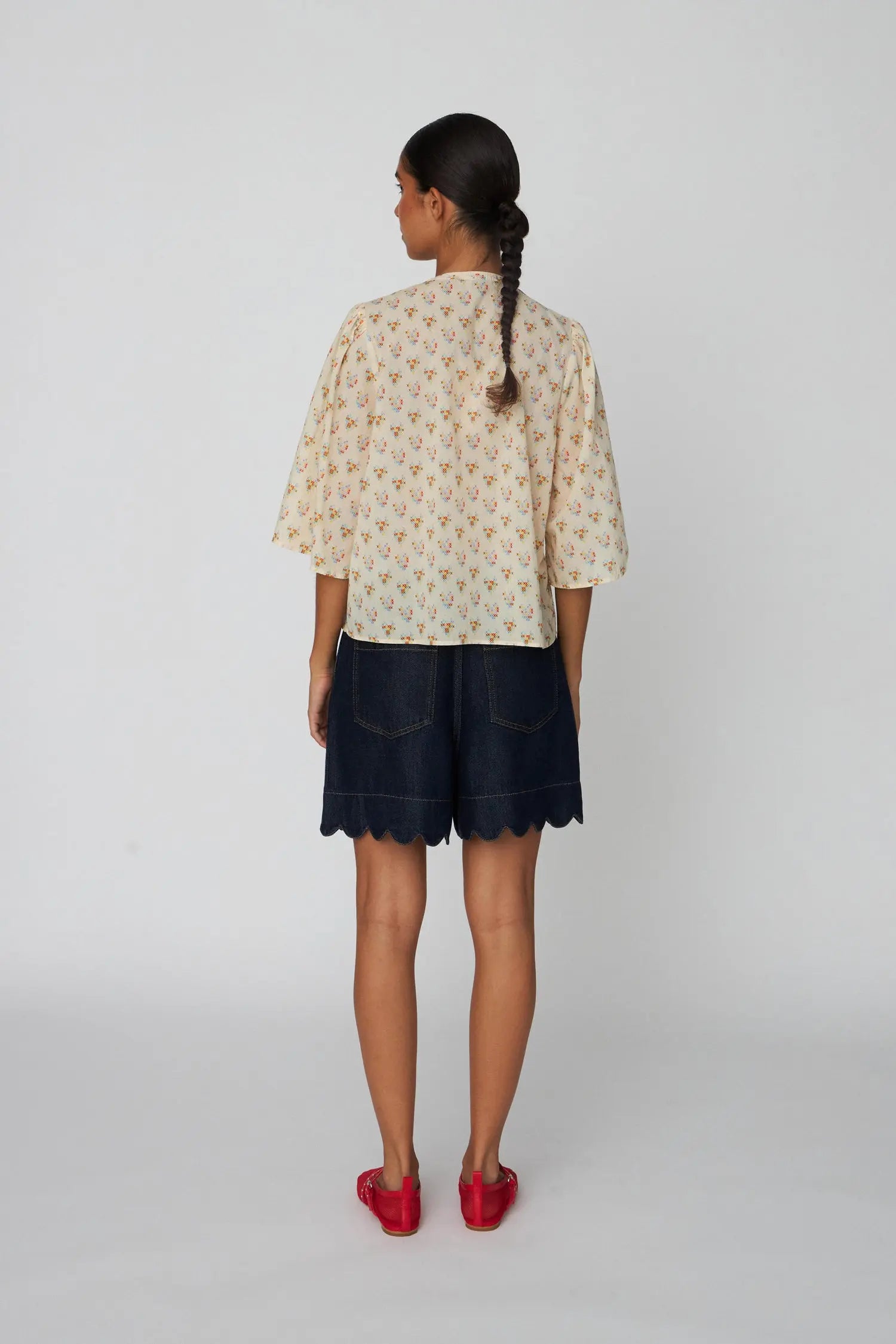 Stella Nova Delicate Printed Cotton Shirt Shirt 371 Hearts