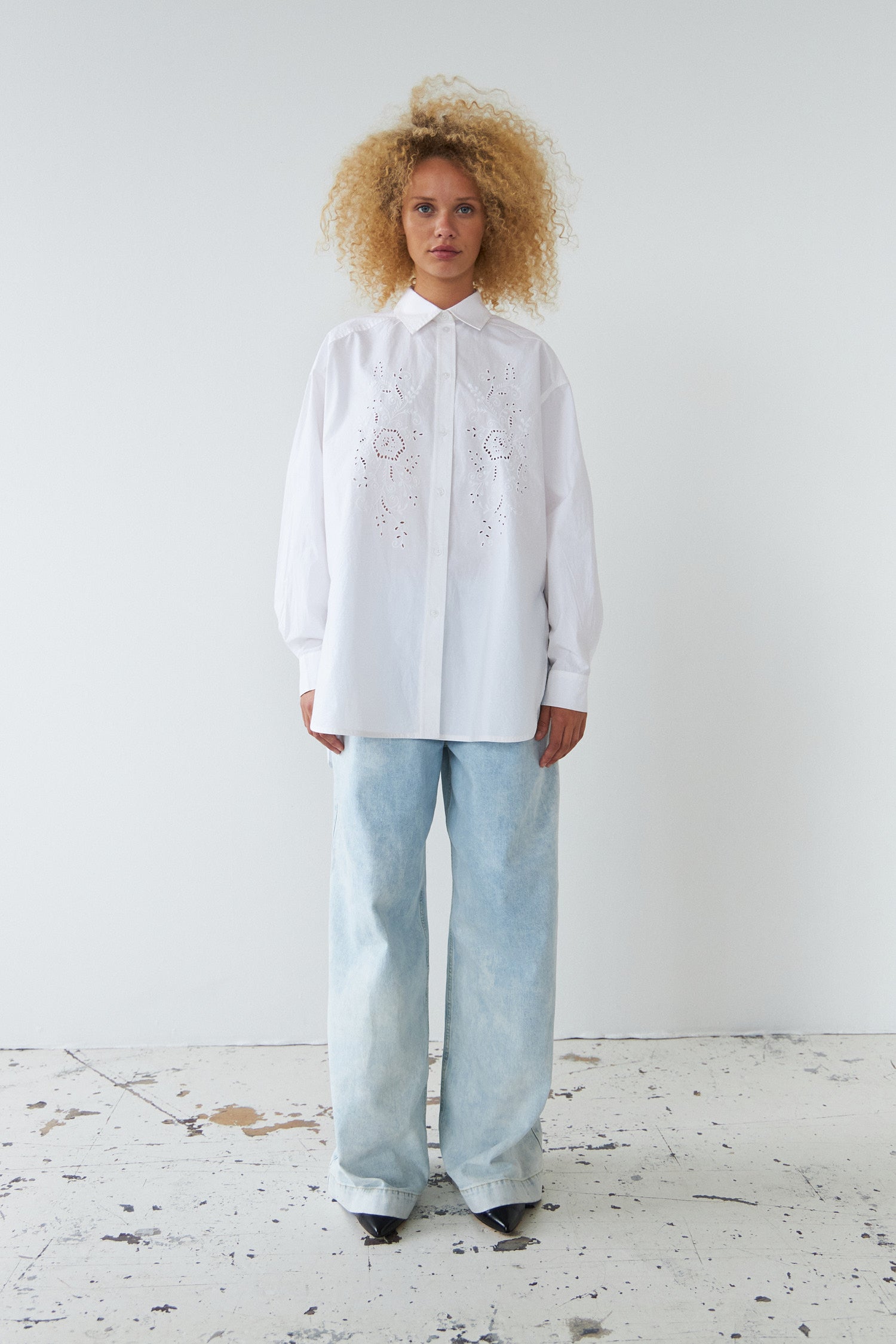 Stella Nova Embroidery Anglaise shirt Shirt 001 White