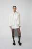 Heavy Satin Blazer - Ivory