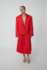 Heavy Sateen Blazer - Flame Red