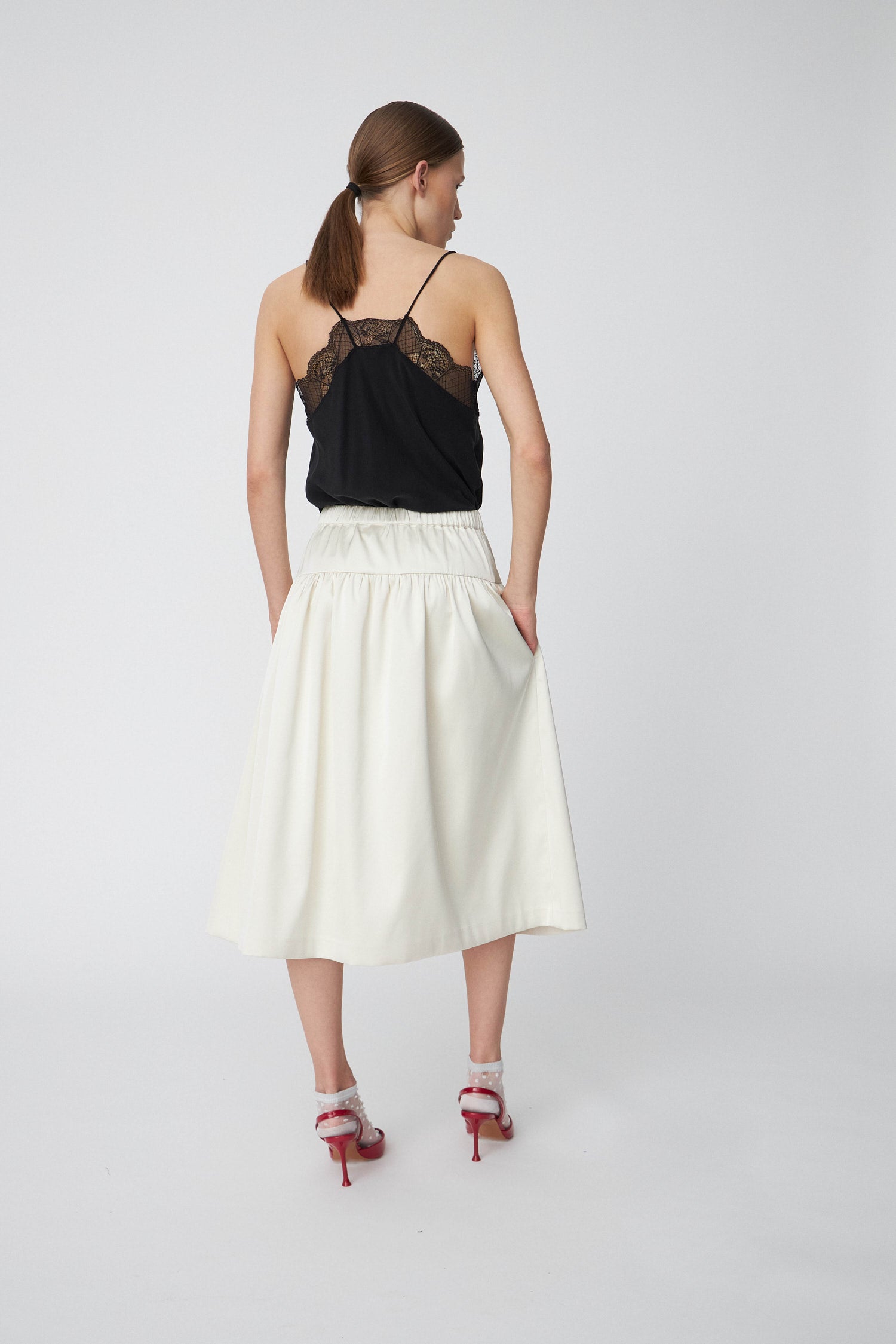 Stella Nova Heavy Sateen Skirt Skirt 078 Ivory