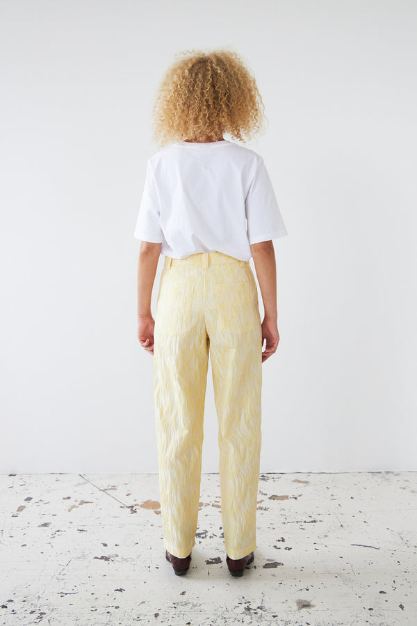 Stella Nova Jacquard wave pants Pants 138 Light Yellow