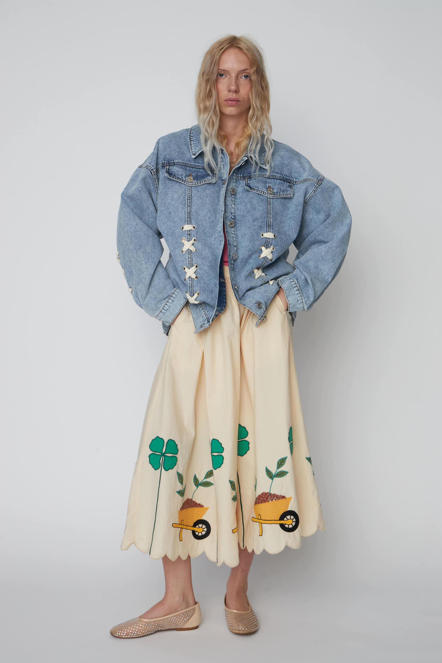 Stella Nova Moon Washed Denim Jacket Jacket 076 Denim Moon Wash