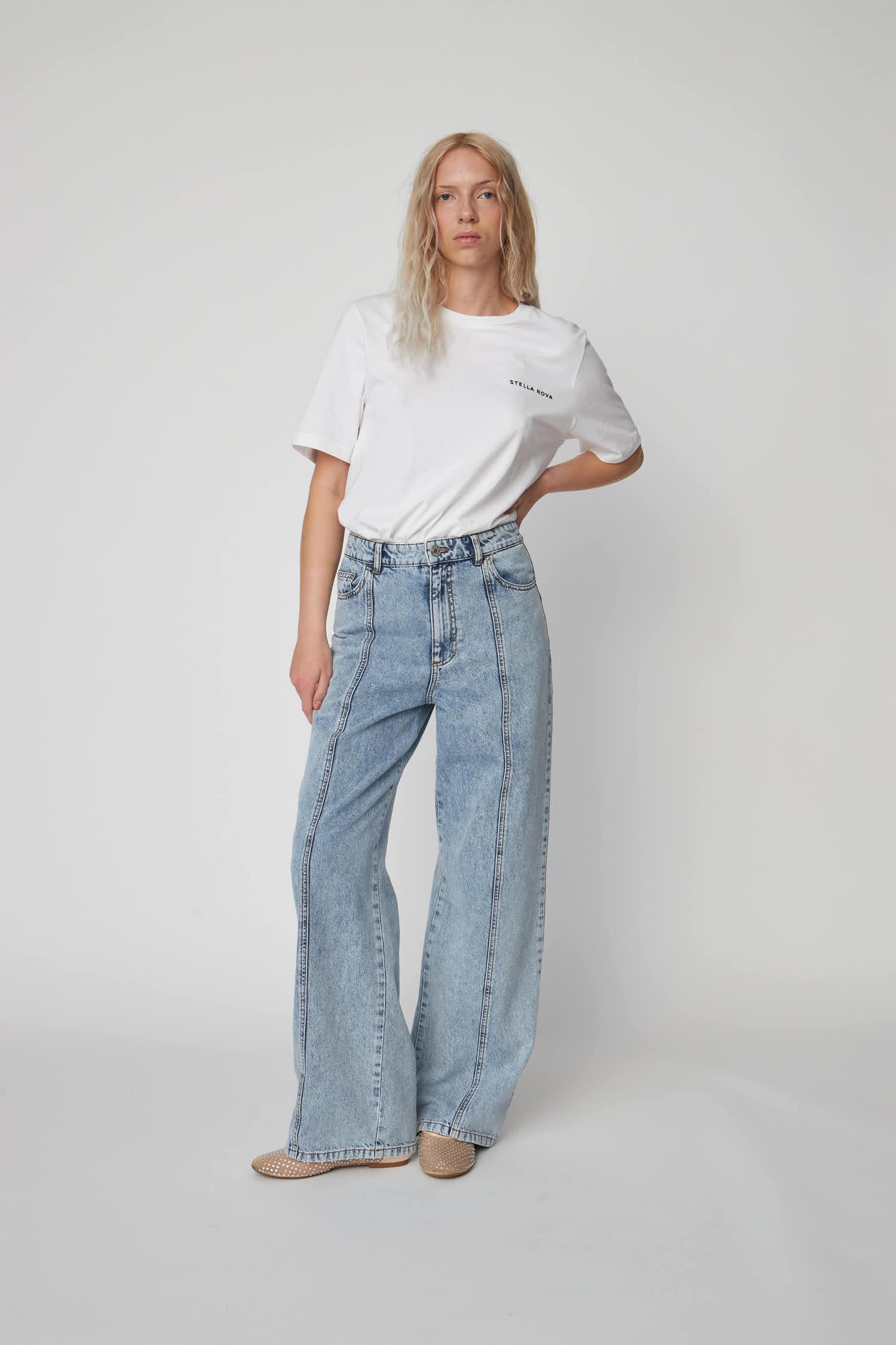 Stella Nova Moon Washed Denim Pants Pants 076 Denim Moon Wash