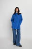 Oversized shirt with embroideries - Clear Blue