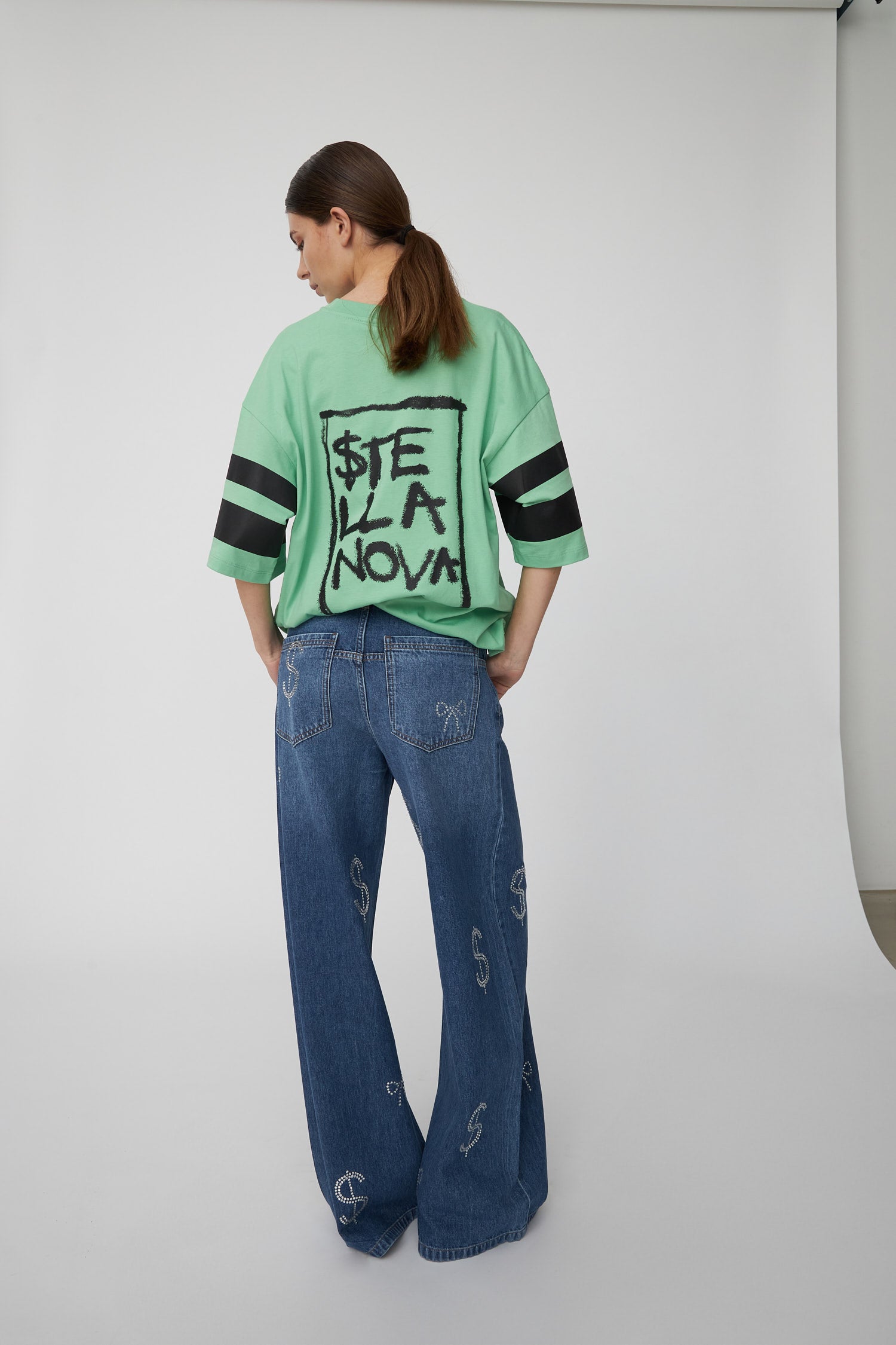 Stella Nova Oversized T-shirt T-shirt 202 Tea Green