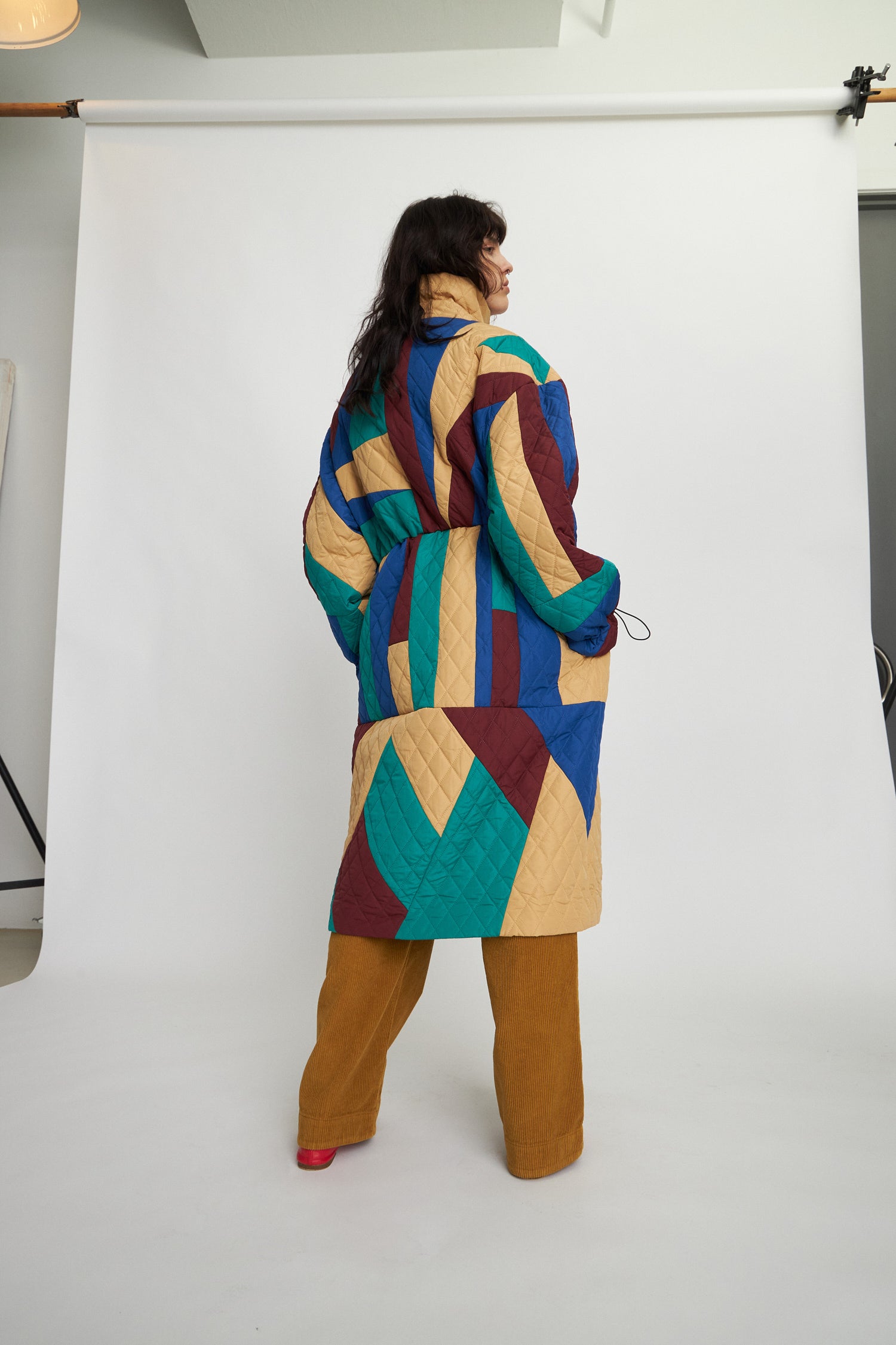 Stella Nova Patchwork coat Coat 530 Multicolour