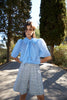 Shortsleeved bow shirt - Summer Blue