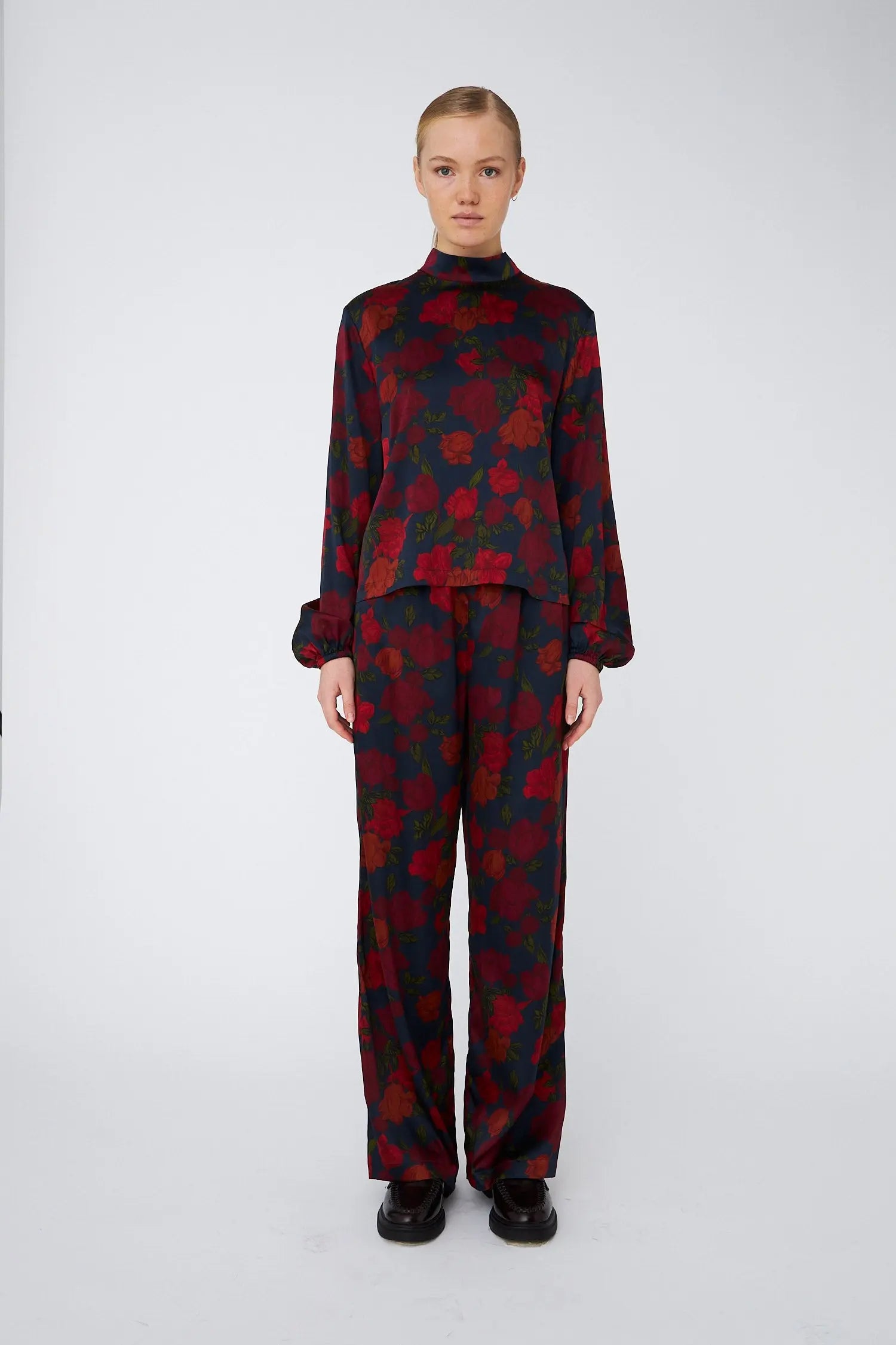 Stella Nova Silk Blouse Blouse 235 Flower Forest