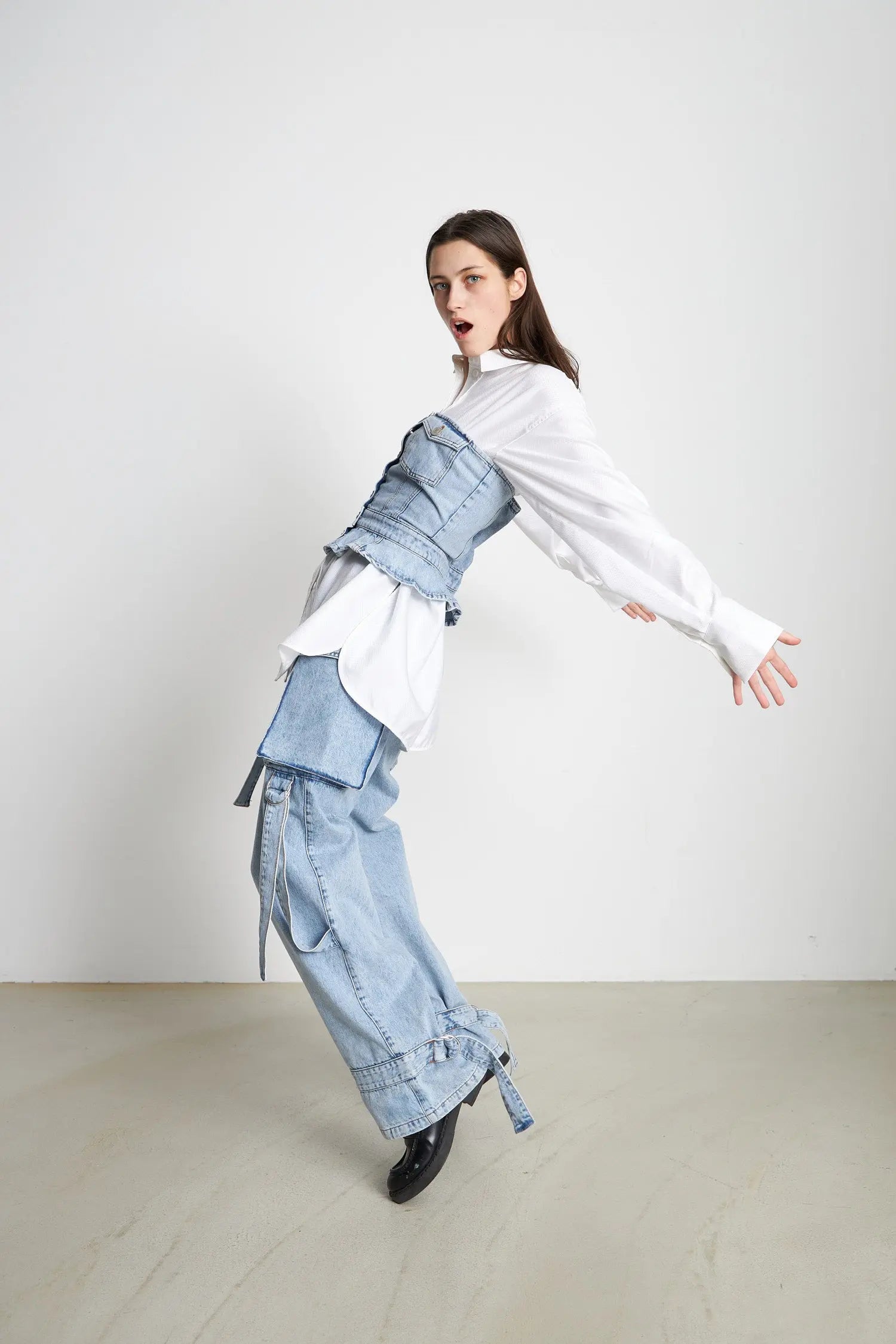 Stella Nova Strapless denim top Top 422 Washed Denim