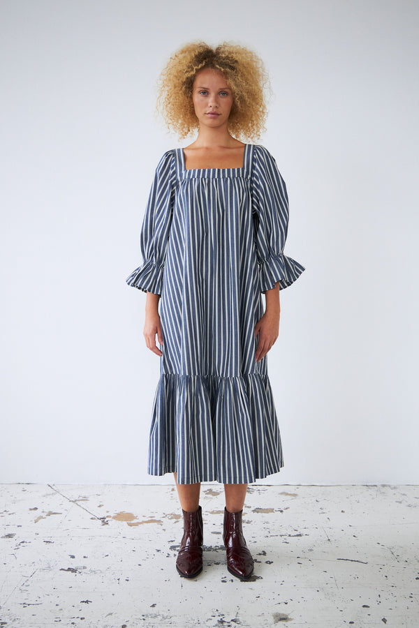 Stella Nova Striped midi dress Dress 313 Blue Stripes