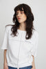 T-shirt with tailors details - White