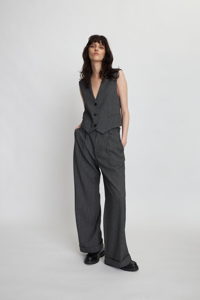 Stella Nova Tailored Pants Pants 977 Charcoal