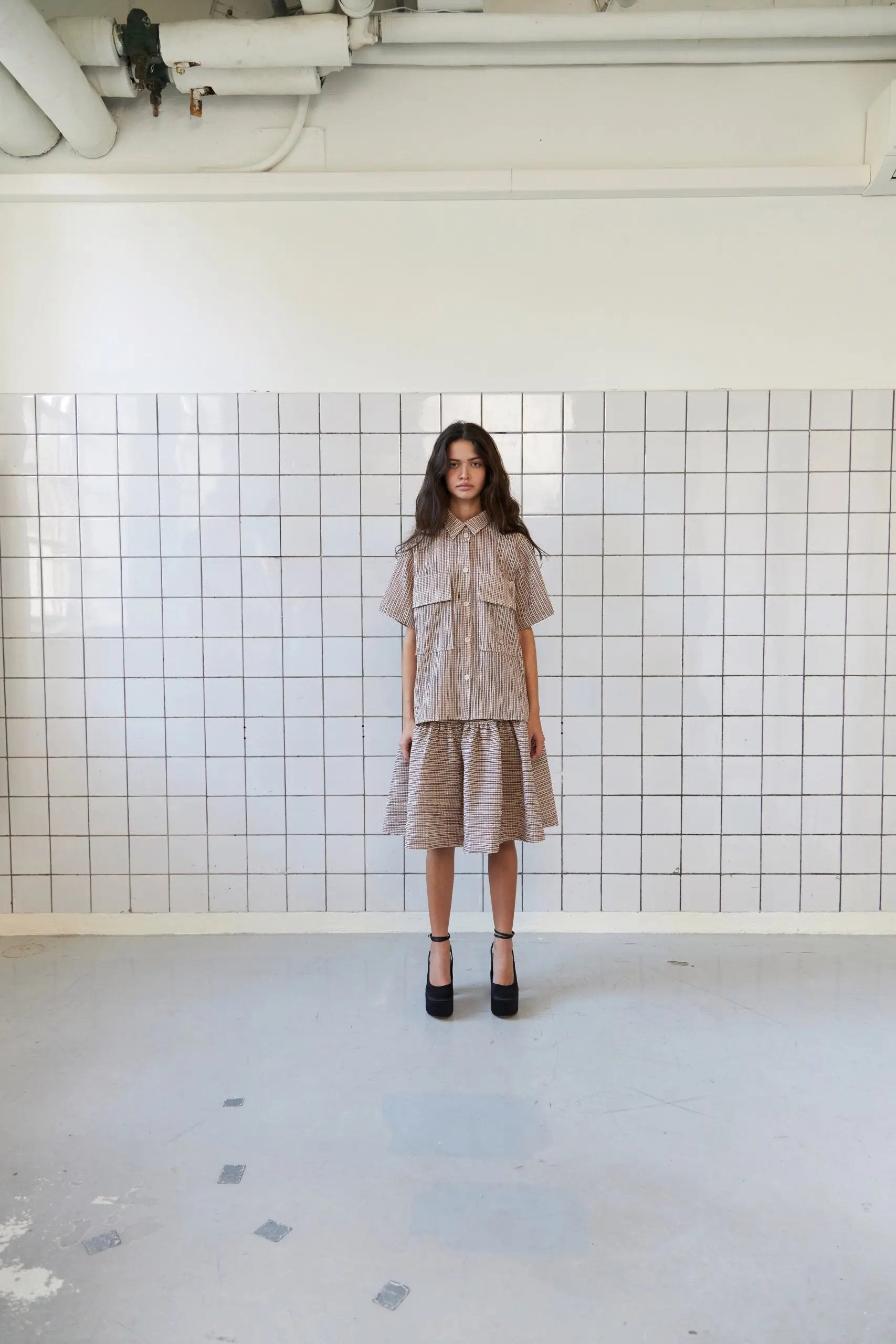 Stella Nova Tessie Shirt Shirt 792 Red Brown