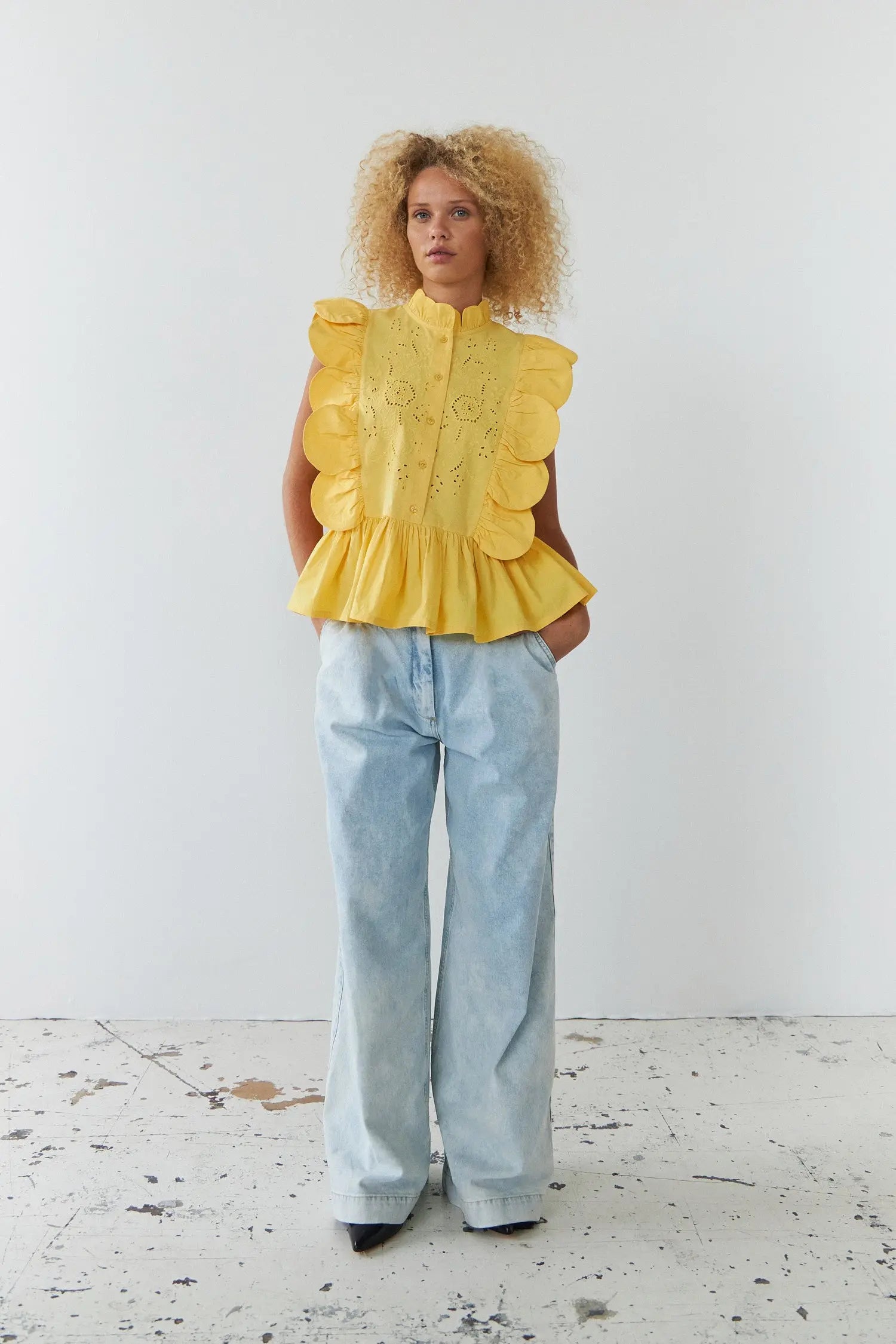 Stella Nova Washed jeans Pants 301 Soft Sky