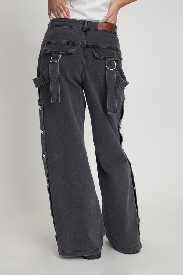 Stella Nova Washed black denim pants Pants 993 Almost black