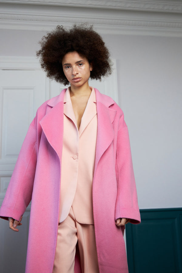 Stella Nova Wool mix coat Coat 465 Pink