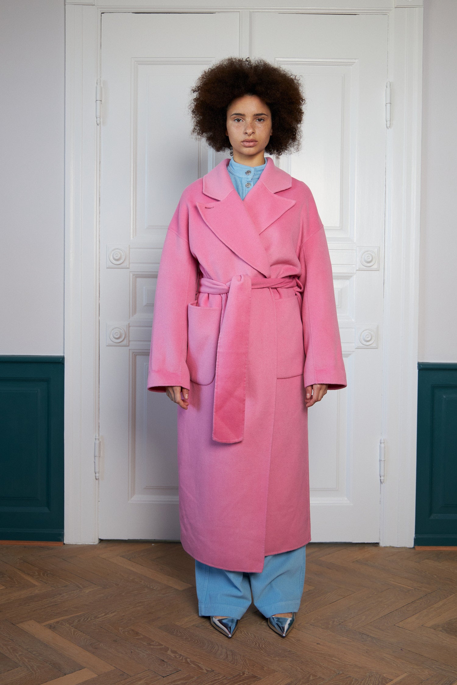 Stella Nova Wool mix coat Coat 465 Pink