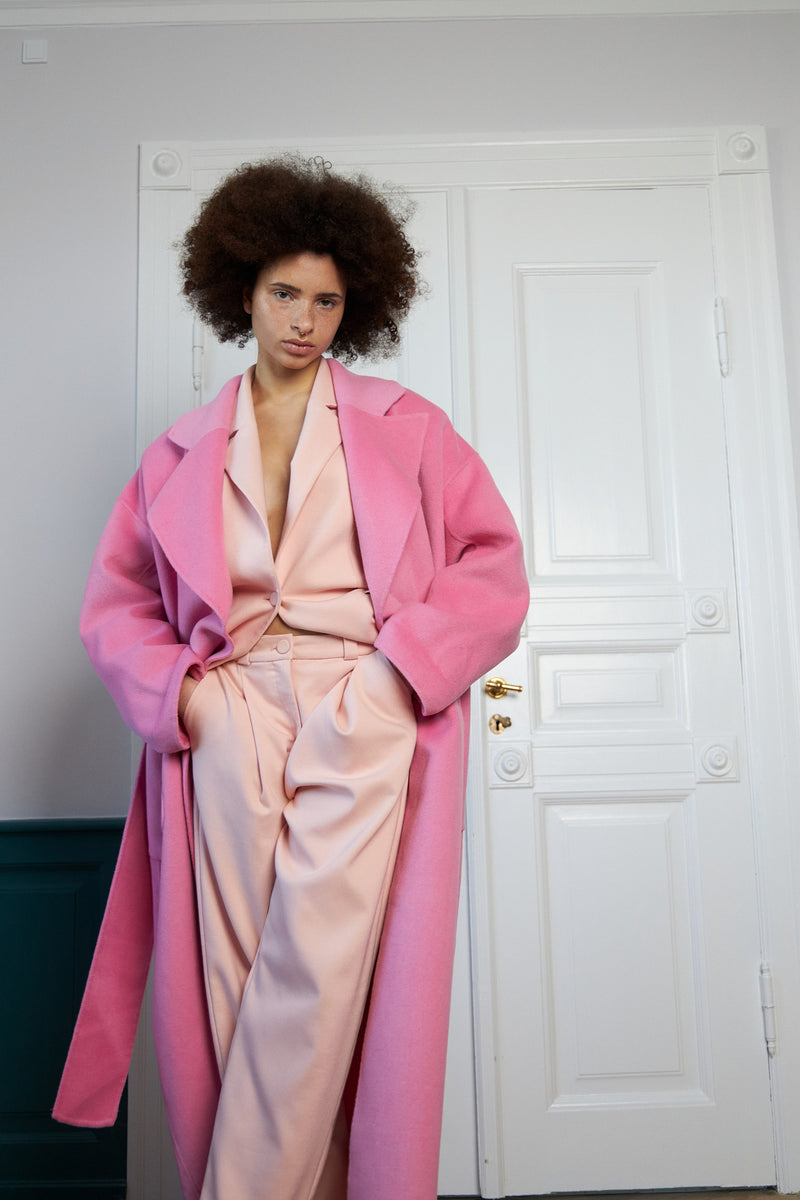 Stella Nova Wool mix coat Coat 465 Pink