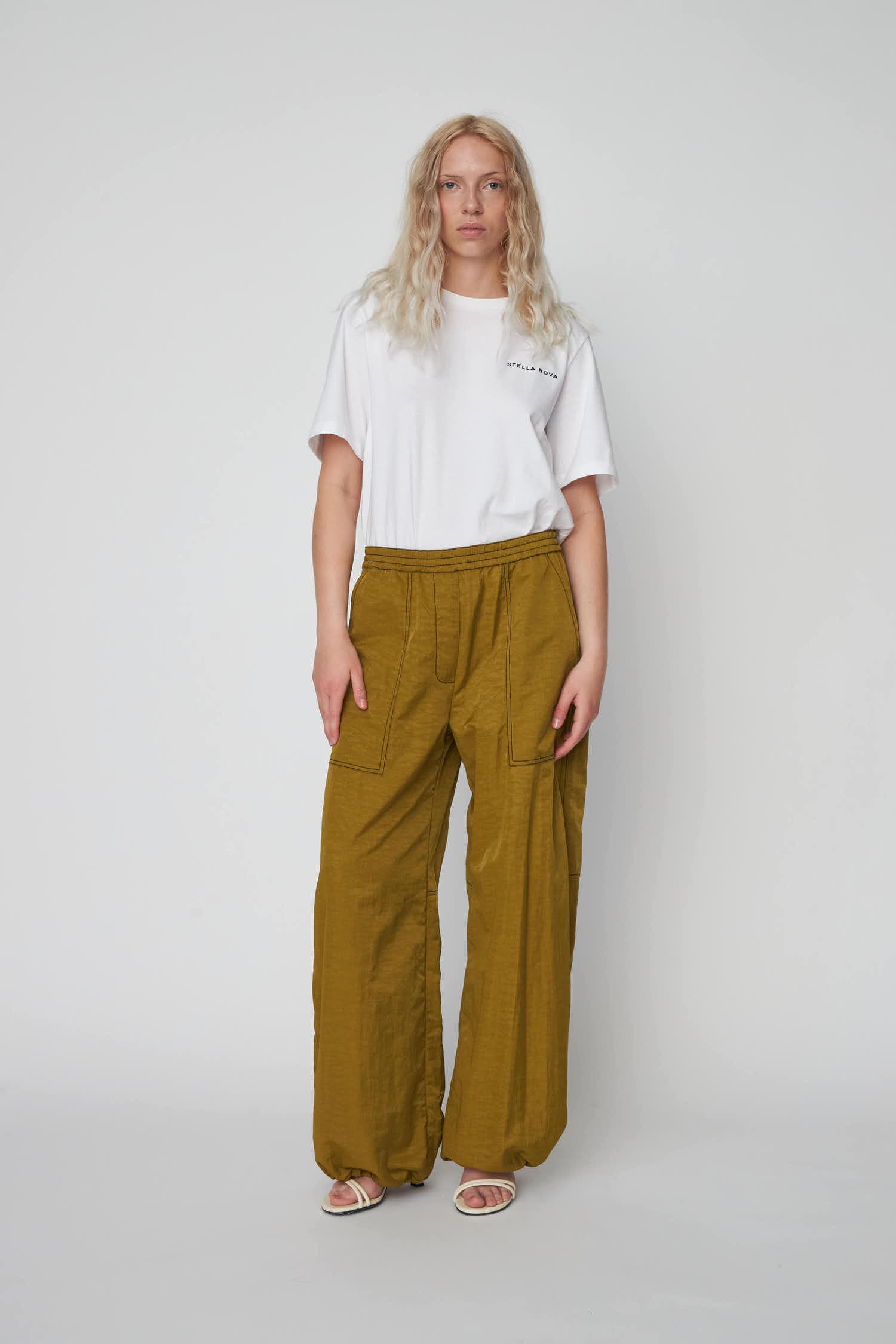 Stella Nova Workwear Oversized Pants Pants 207 Olive