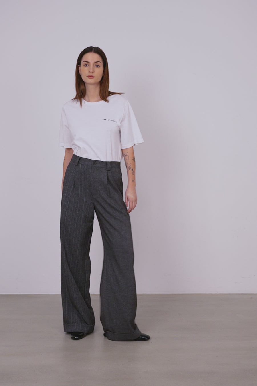 Stella Nova Tailored Pants Pants 977 Charcoal